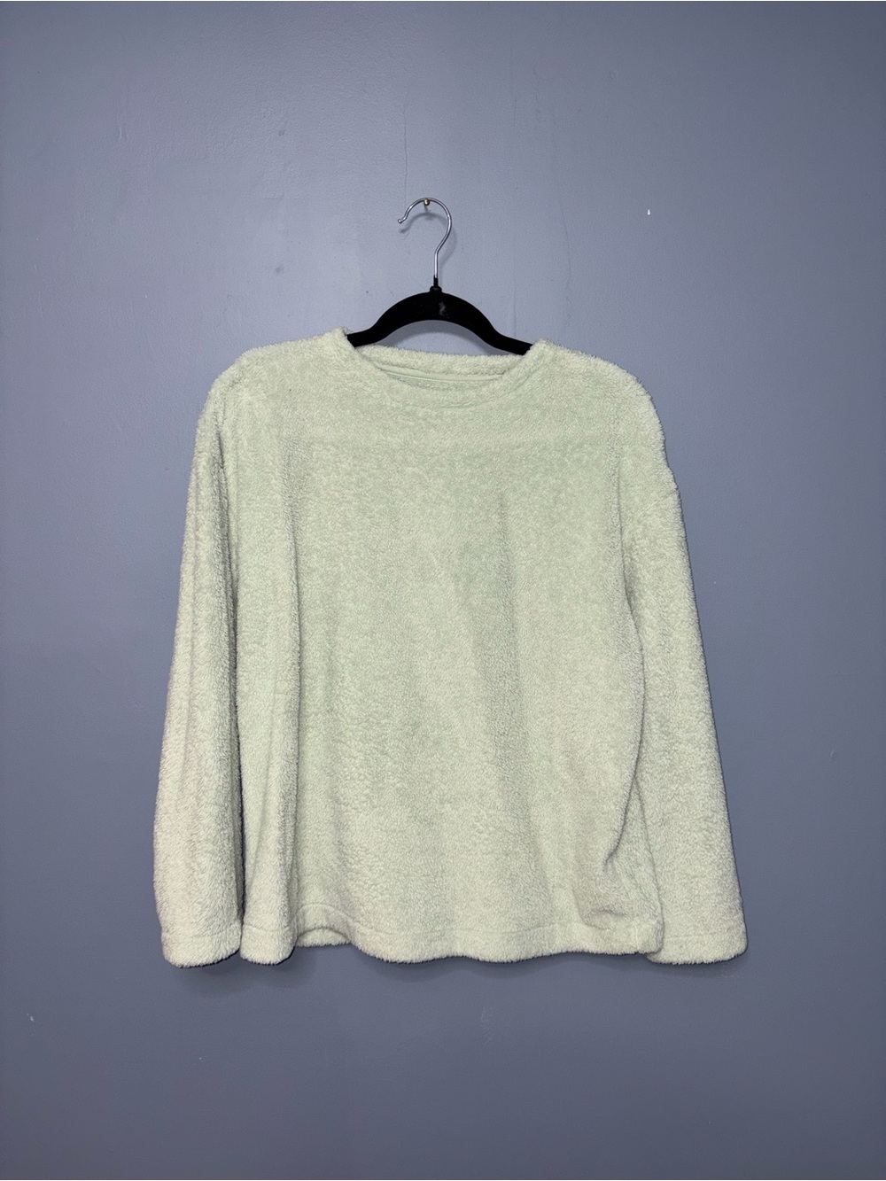 Mint Fleece Sweater | Size Medium